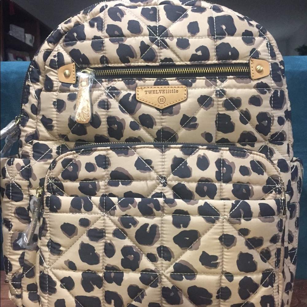 TWELVElittle Leopard Diaper Bag